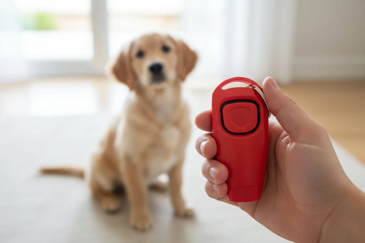 2-in-1 Pet Training Whistle with Keychain (Single Piece)